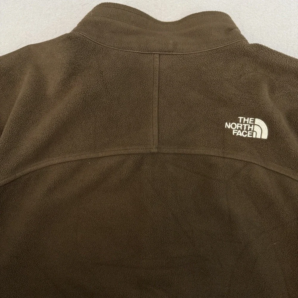 The North Face WindWall Fleece Jacket‎ XXL Brown Full Zip Windproof 2006 Vintage